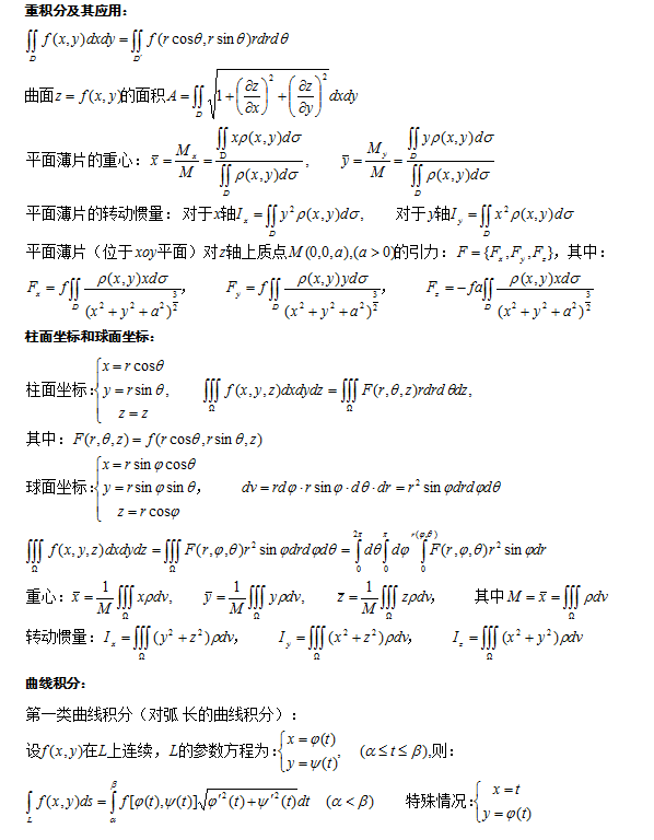 2021年广东成人高考高等数学（一）公式总结(图3)