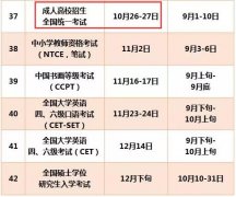 广东省江门年2019年成人高考考试时间10月26日-27日