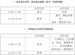 广东东莞市2017年成人高考考试时间10月28日