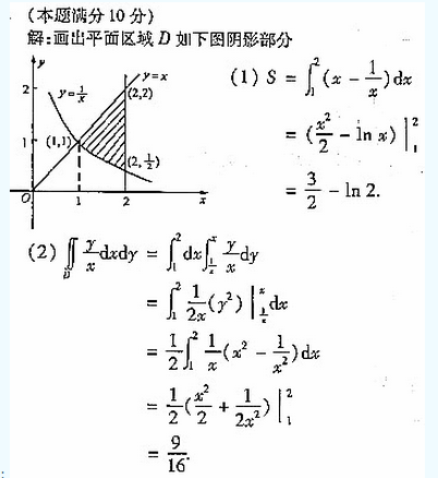 2004年成人高考专升本高等数学二考试真题及参考答案(图40)