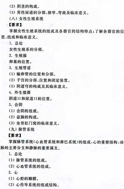 2020年广东成人高考专升本《医学综合》考试大纲(图6)