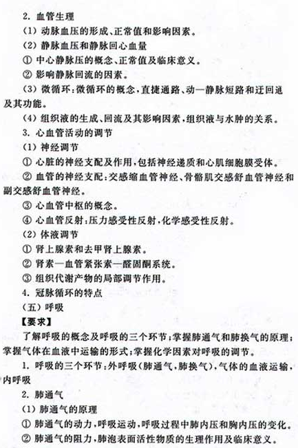 2020年广东成人高考专升本《医学综合》考试大纲(图13)