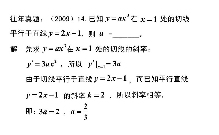 广东省2020年成人高考专升本高数（二）必备知识：导数的几何意义(图2)
