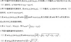 广东省2021年成人高考(文科)数学考点讲解：平面向量知识