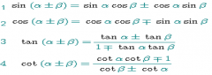 广东省2021年成人高考高起点数学考点整理：三角函数公式