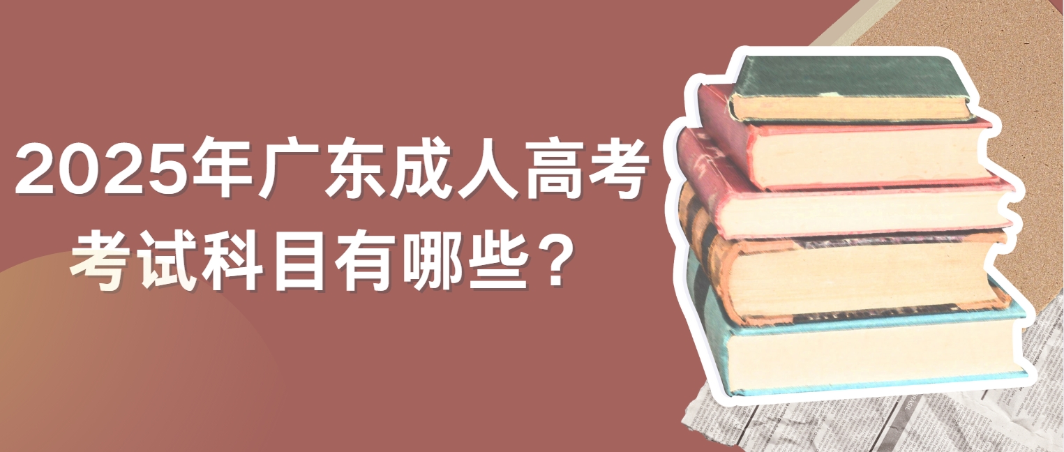 2025年广东成人高考考试科目有哪些？