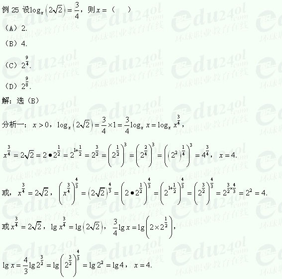 【广东成人高考】高起点复习资料数学（理）-4(图1)